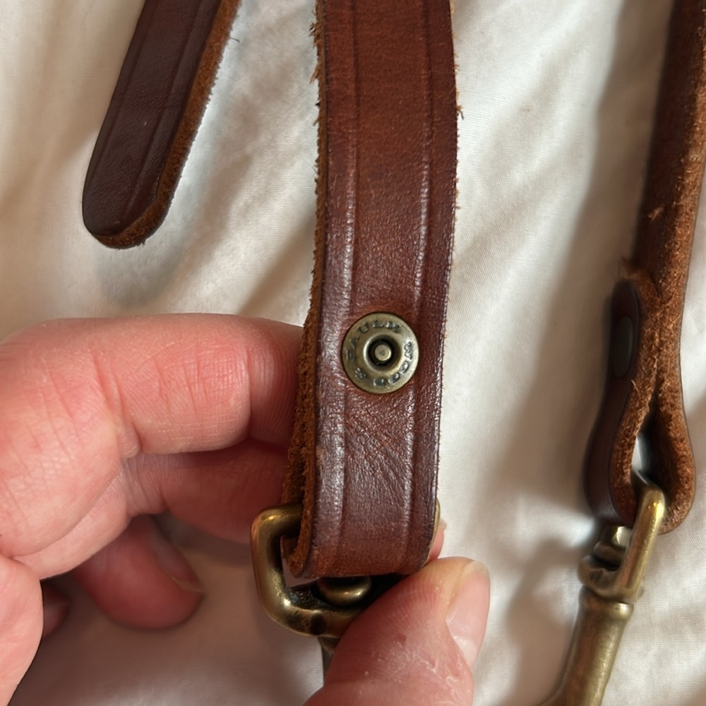 Wood & Faulk leather crossbody replacement strap - Picture 3 of 4
